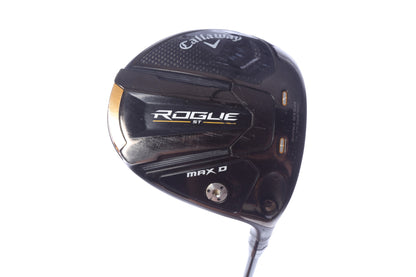 Used Callaway Rogue ST MAX Draw Driver - 9 Degrees - Stiff Flex Mitsubishi Tensei AV Series White - Right-Handed