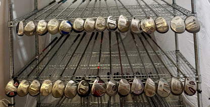 Wholesale Lot of 30 Golf Clubs - Assorted Fairway Woods and Hyrbids-Next Round