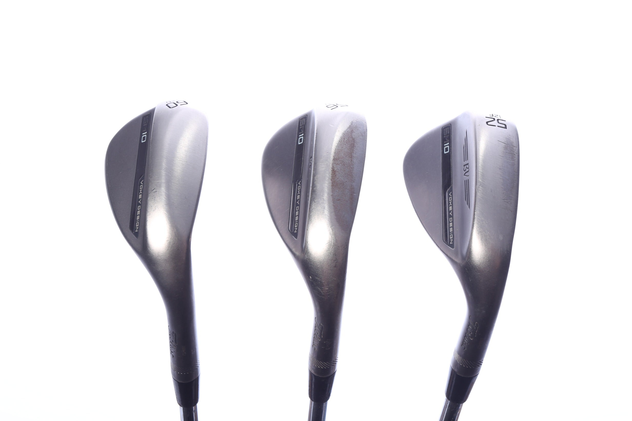 Used Titleist Vokey SM10 Nickel Wedge Set - Right-Handed - 52*, 56*, 60* - Stiff Flex