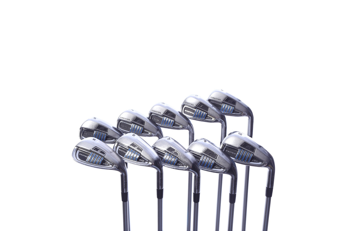 Used Tour Edge Exotics EXS Iron Set - Right-Handed - 4-PW, AW, GW, SW - Seniors Flex-Next Round
