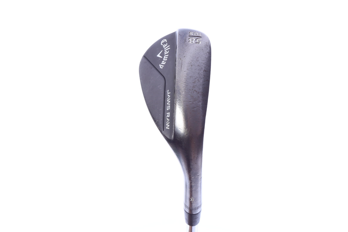 Used Callaway JAWS Raw Black Plasma Lob Wedge - Right-Handed - 58 Degrees - Wedge Flex