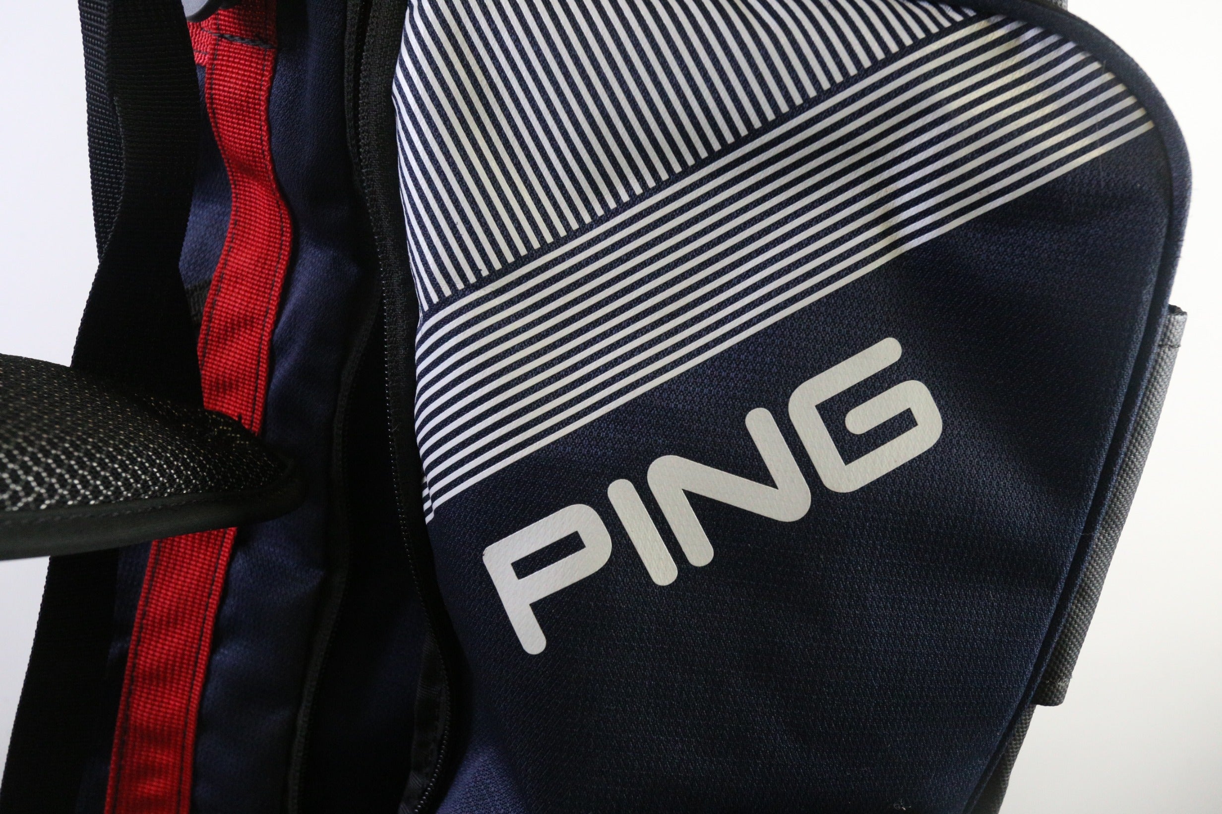 Ping Moonlite 2 Way Divider 2 Pocket Red/Blue/Black Carry Sunday Bag