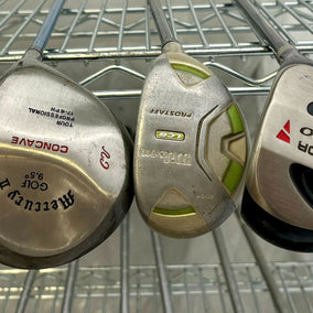 Wholesale Lot of 30 Golf Clubs - Left and Right-Handed - Assorted Fairway Woods-Next Round