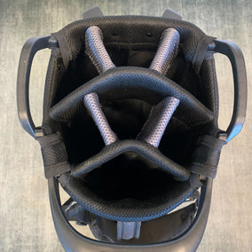 TaylorMade FlexTech Stand Bag Black 7 Dividers w/ Strap and Rain Cover-Next Round