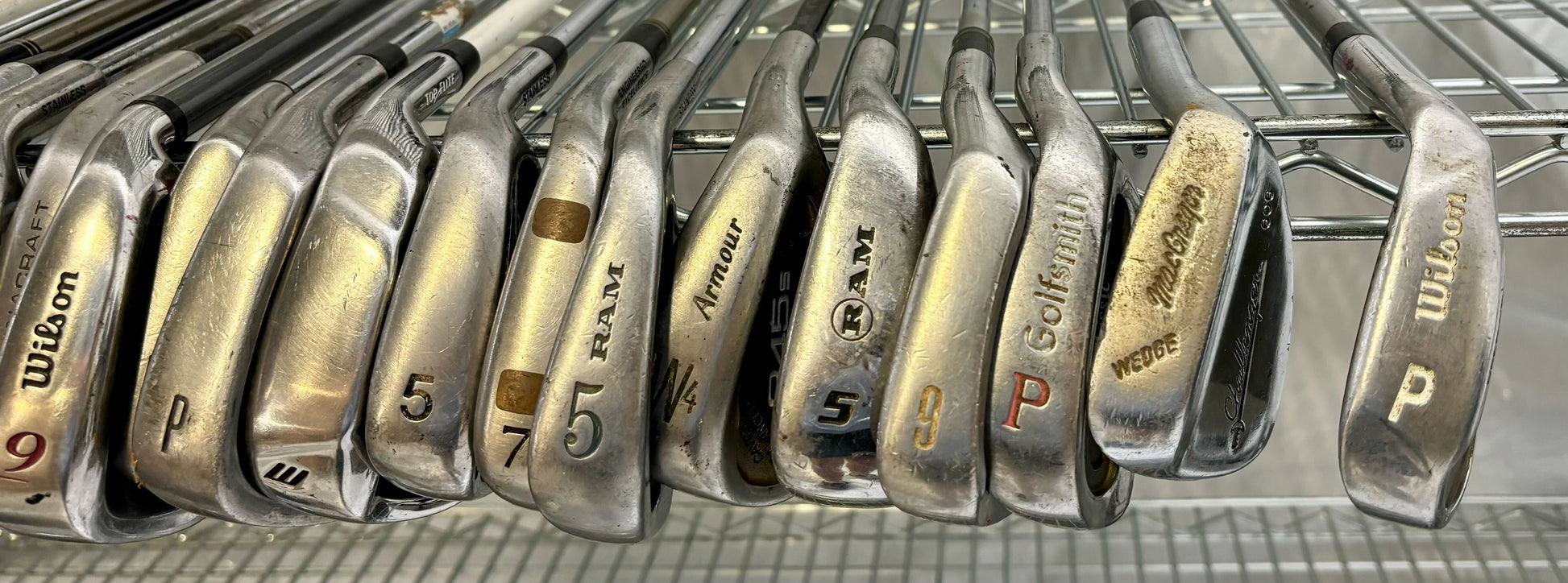 Wholesale Lot of 50 Golf Clubs - Assorted Irons and Wedges-Next Round