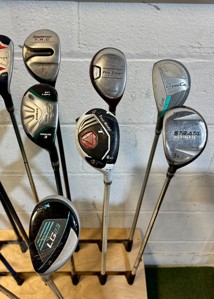 Wholesale Lot of 40 Golf Clubs - Assorted Hybrids - RH/LH - Mixed Flexes-Next Round