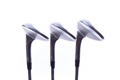 Used TaylorMade Milled Grind 2 Chrome Wedge Set - Right-Handed - 52*, 56*, 60* - Stiff Flex