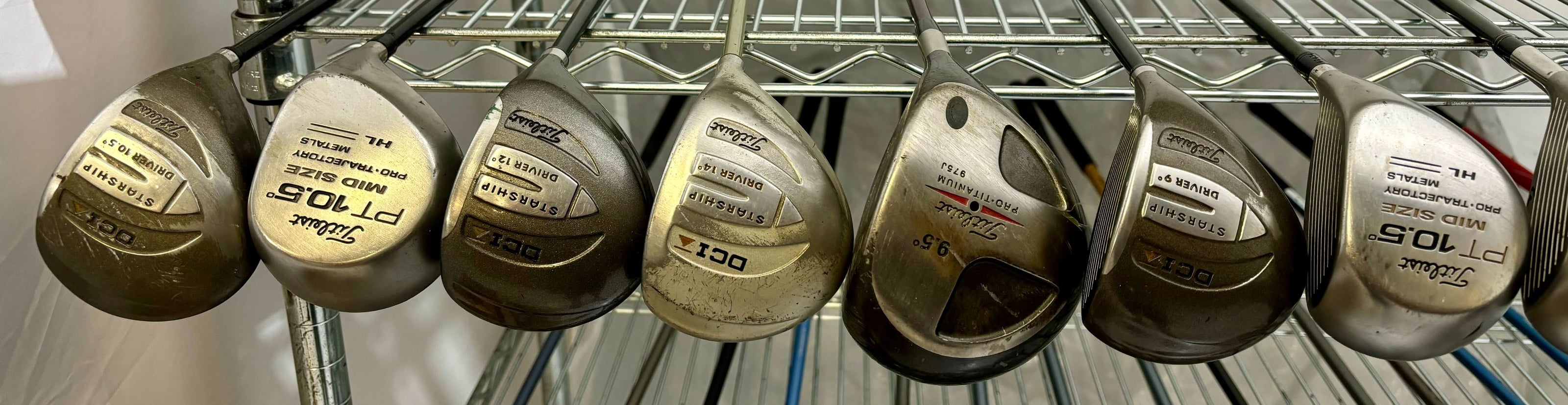 Wholesale Lot of 30 Golf Clubs - Woods/Drivers - Cobra/Titleist - Right-Handed-Next Round