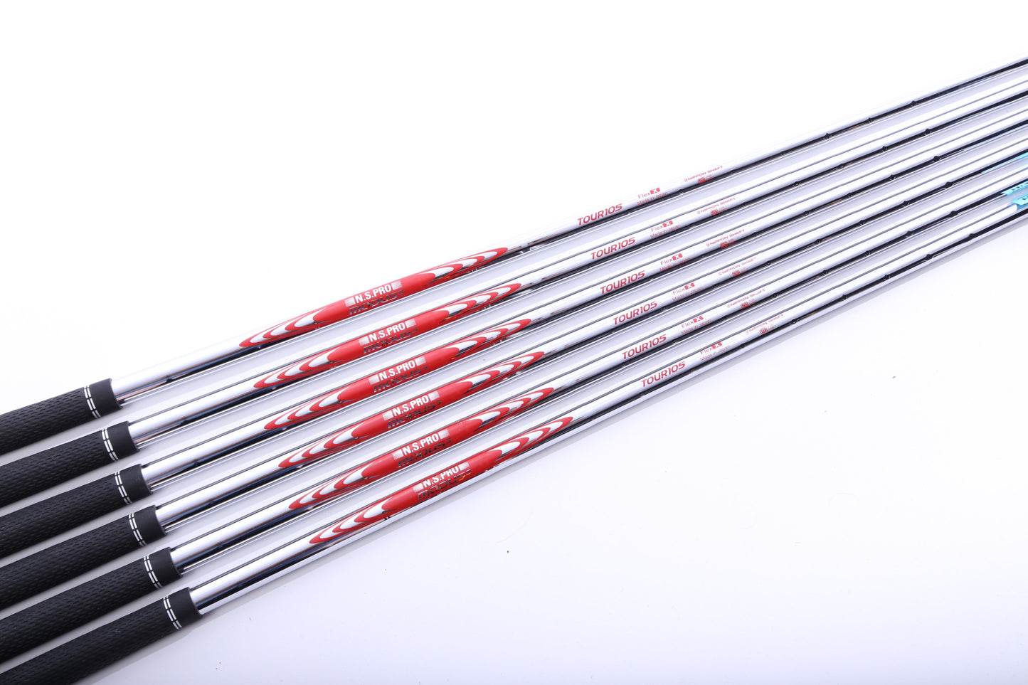 Used Nippon N.S. Pro Modus3 Tour 105 Extra Stiff Steel Iron Shaft Set 34"-36.75"-Next Round