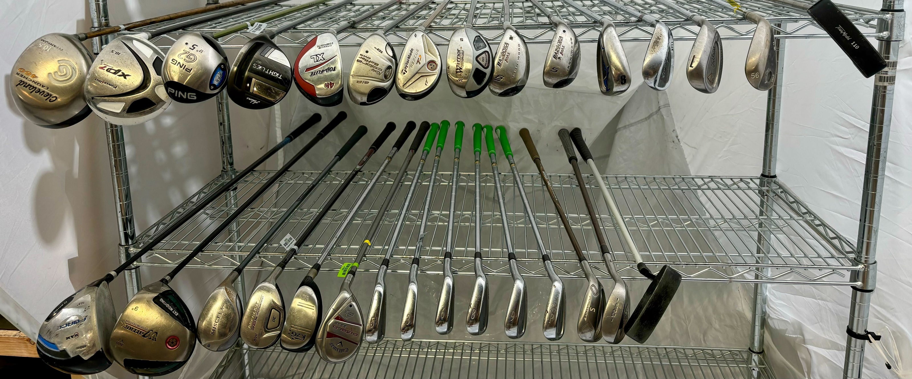 Wholesale Lot of 30 Golf Clubs - Assorted Golf Clubs-Next Round