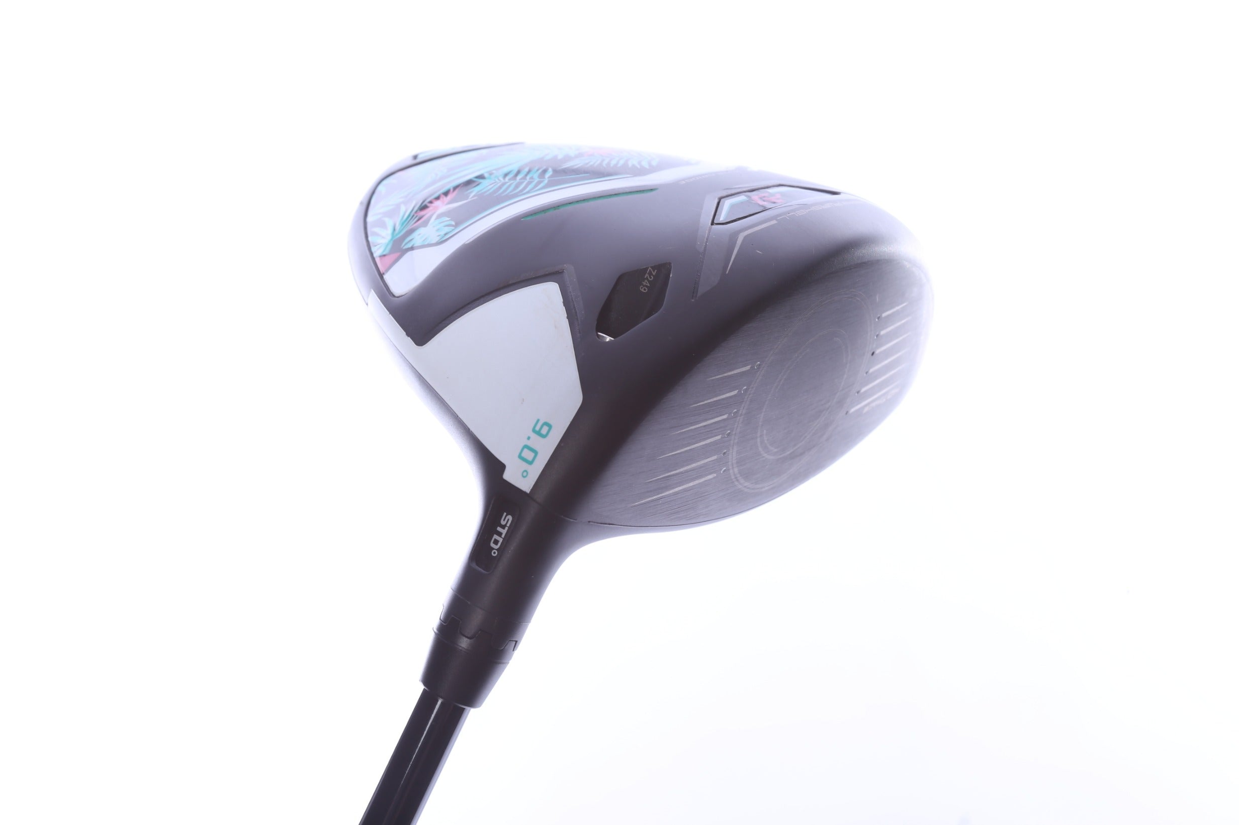 Used Cobra Aerojet Palm Tree Crew Limited Edition Driver - 9 Degrees - Extra Stiff Flex Mitsubishi Tensei AV White - Right-Handed-Next Round