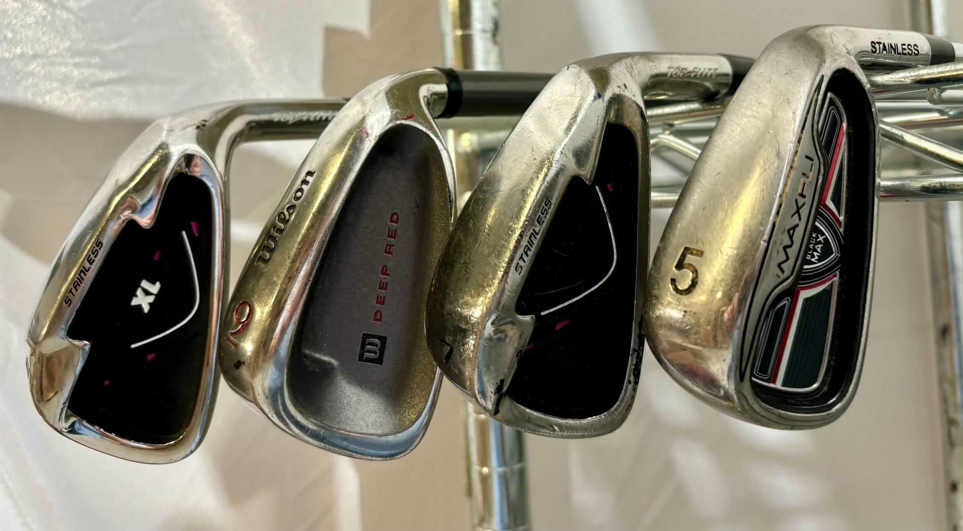 Wholesale Lot of 50 Golf Clubs - Assorted Irons and Wedges-Next Round