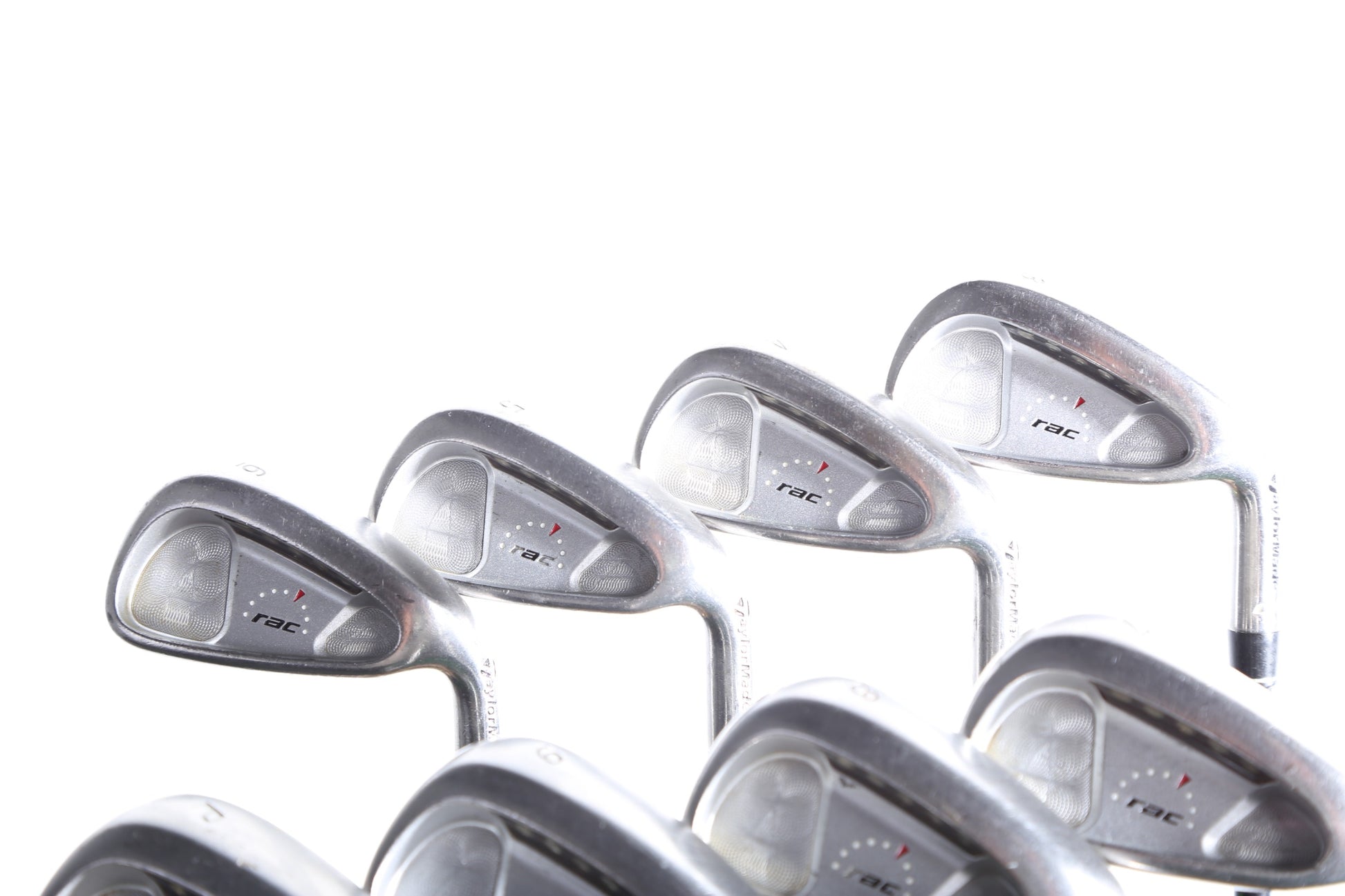 Used TaylorMade rac OS 2005 Iron Set - Right-Handed - 3-PW - Regular Flex-Next Round