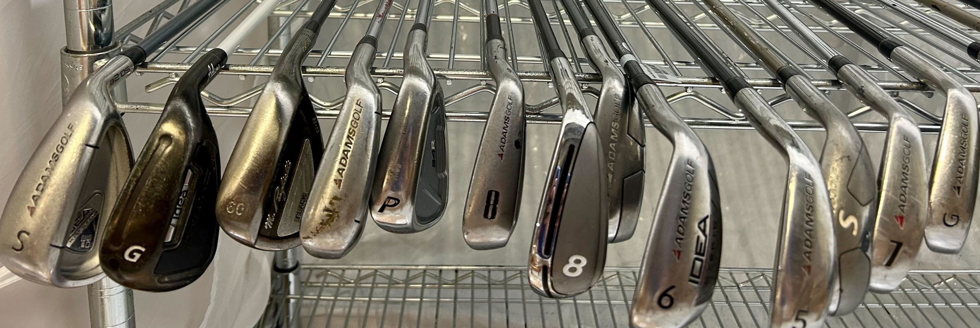 Wholesale Lot of 50 Golf Clubs - Right and Left handed - Adams Irons and Wedges-Next Round