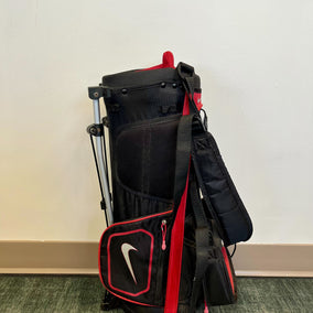 Nike Golf Black/Red Stand Golf Bag 4 Dividers 4 Pockets-Next Round