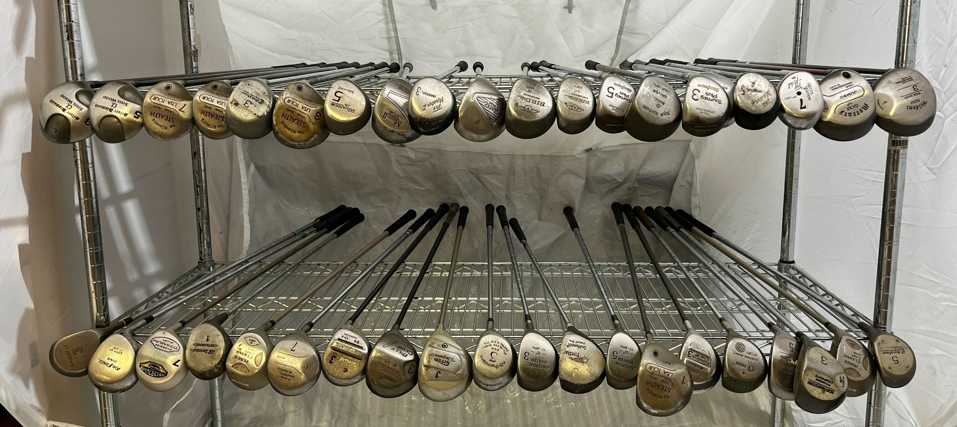 Wholesale Lot of 40 Golf Clubs - Assorted Fairway Woods-Next Round