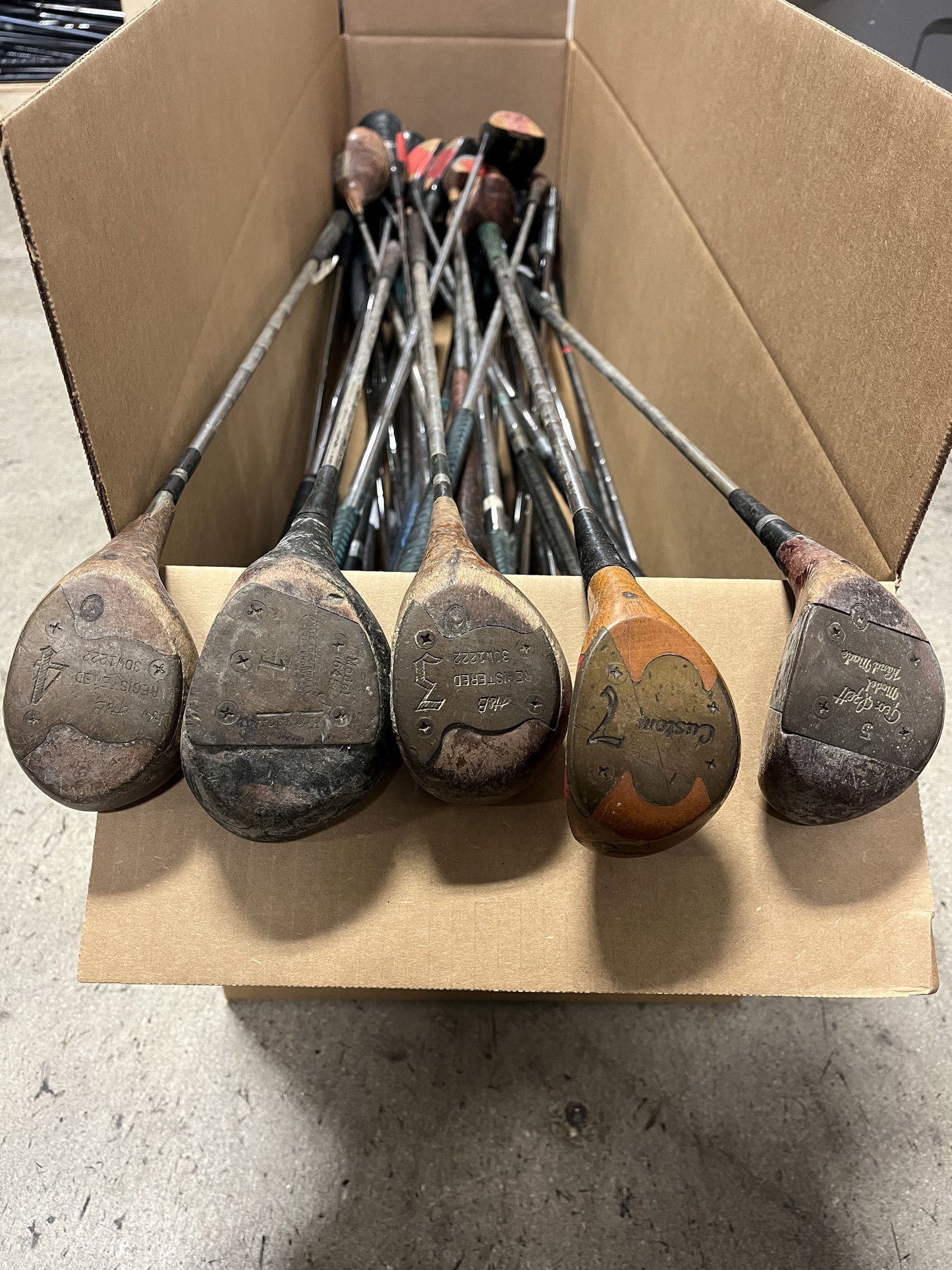 Wholesale Lot of 40 Persimmon Woods. Titleist, Ben Hogan, Wilson-Next Round