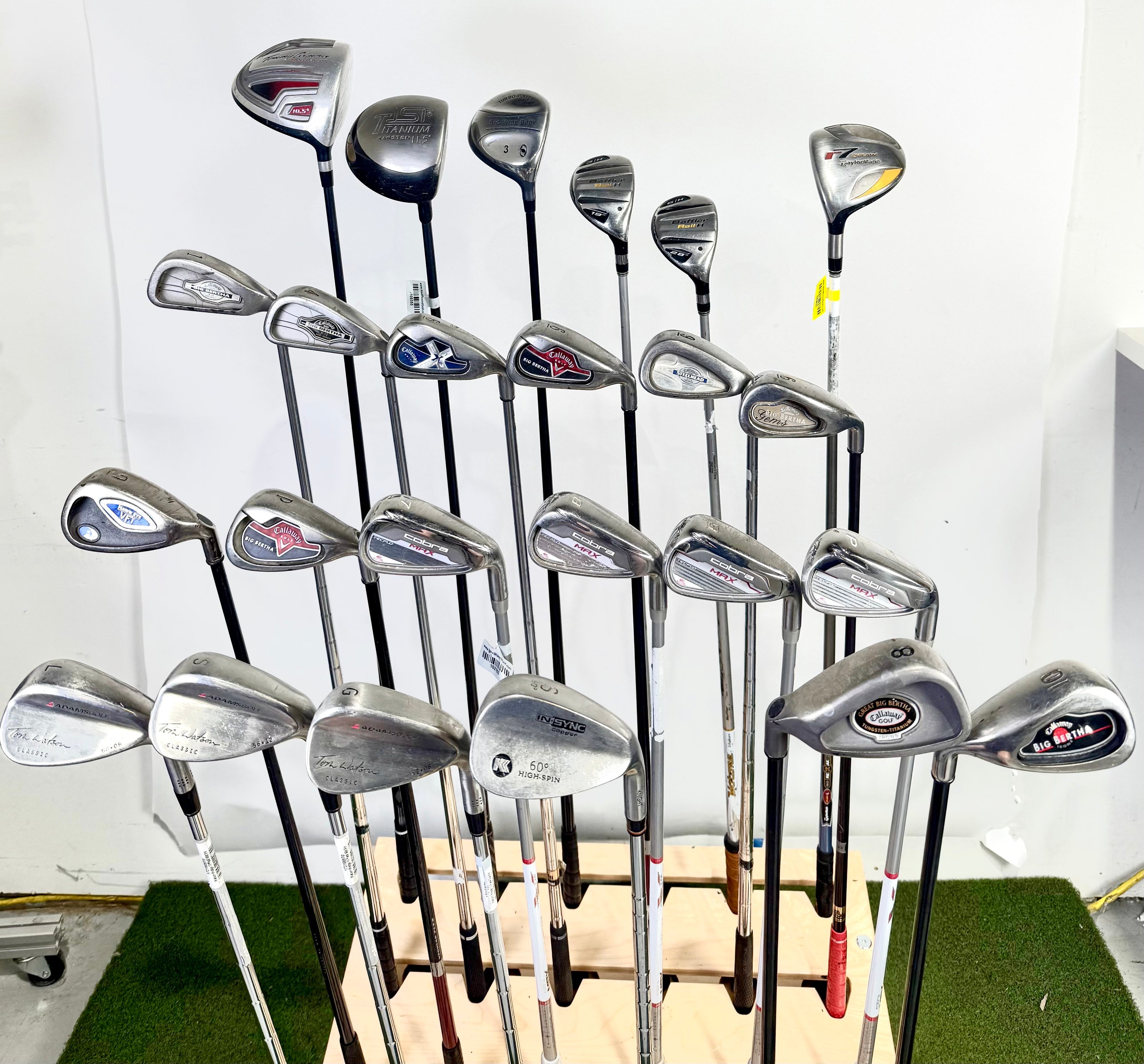 Wholesale Lot of 24 Golf Clubs - Right and left-Handed - Assorted Golf Clubs-Next Round