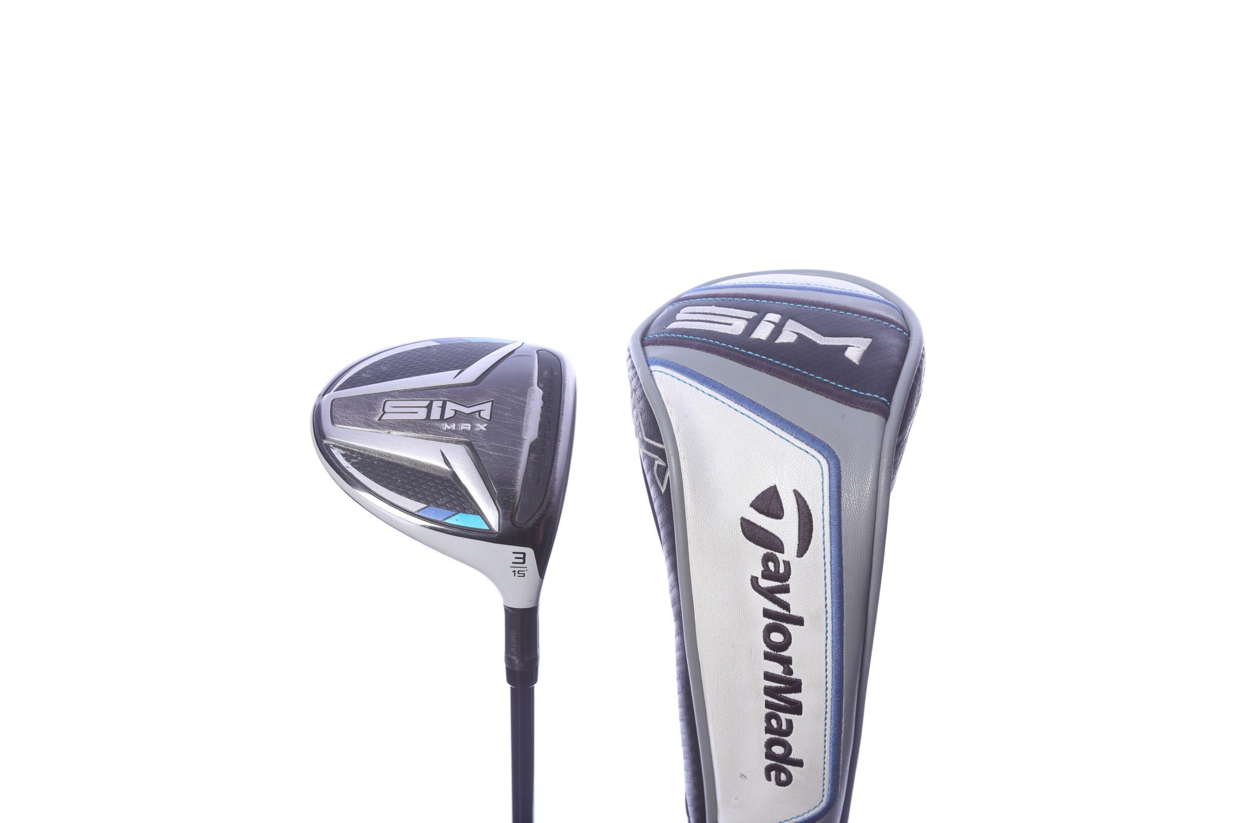 Used TaylorMade SIM MAX 3-Wood - Right-Handed - 15 Degrees - Stiff Flex