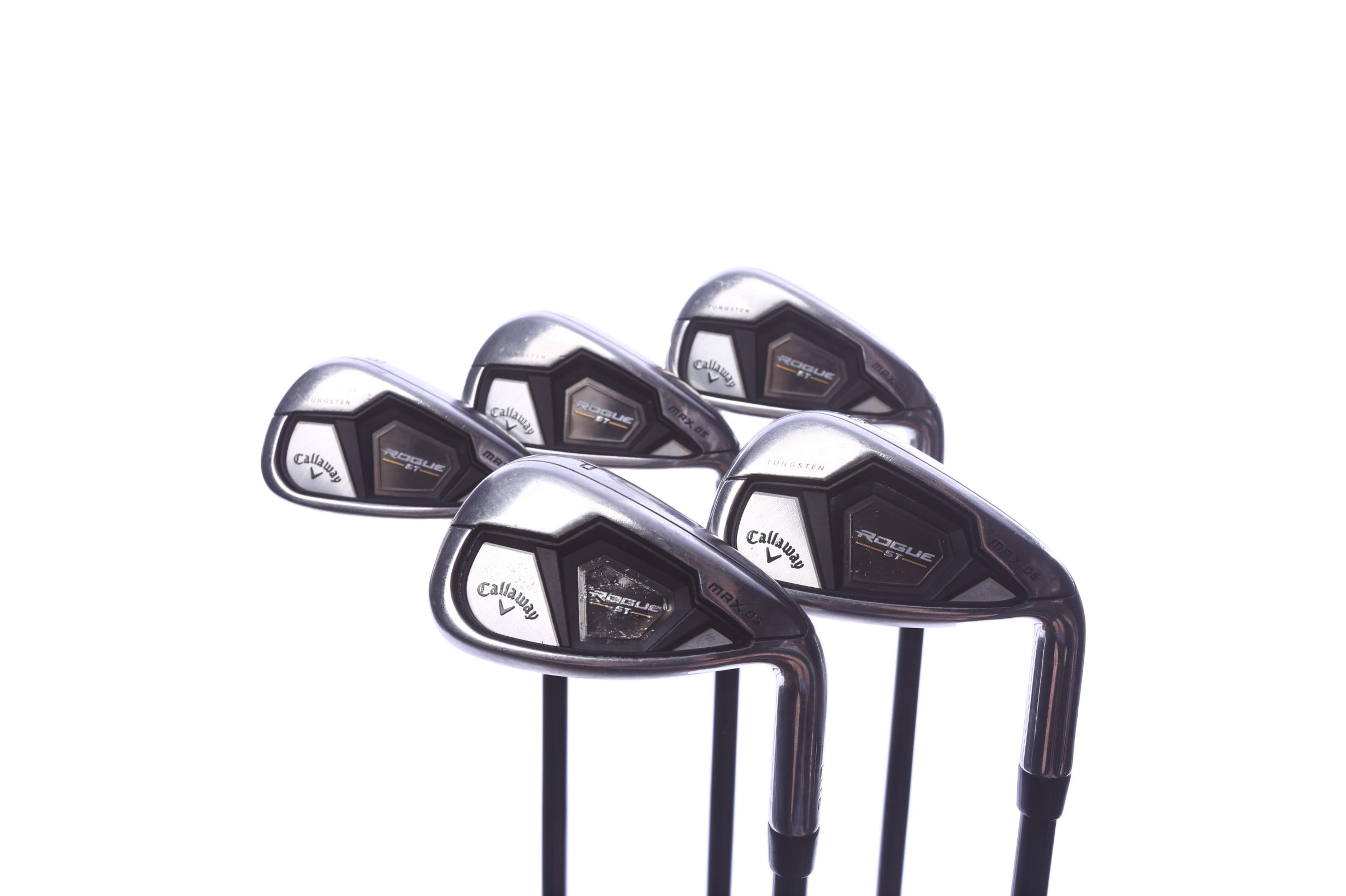 Used Callaway Rogue ST MAX OS Lite Iron Set - Right-Handed - 6-PW - Regular Flex