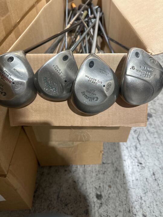 Wholesale Lot of 25 Callaway Big Bertha, Warbird and Steelhead Drivers-Next Round