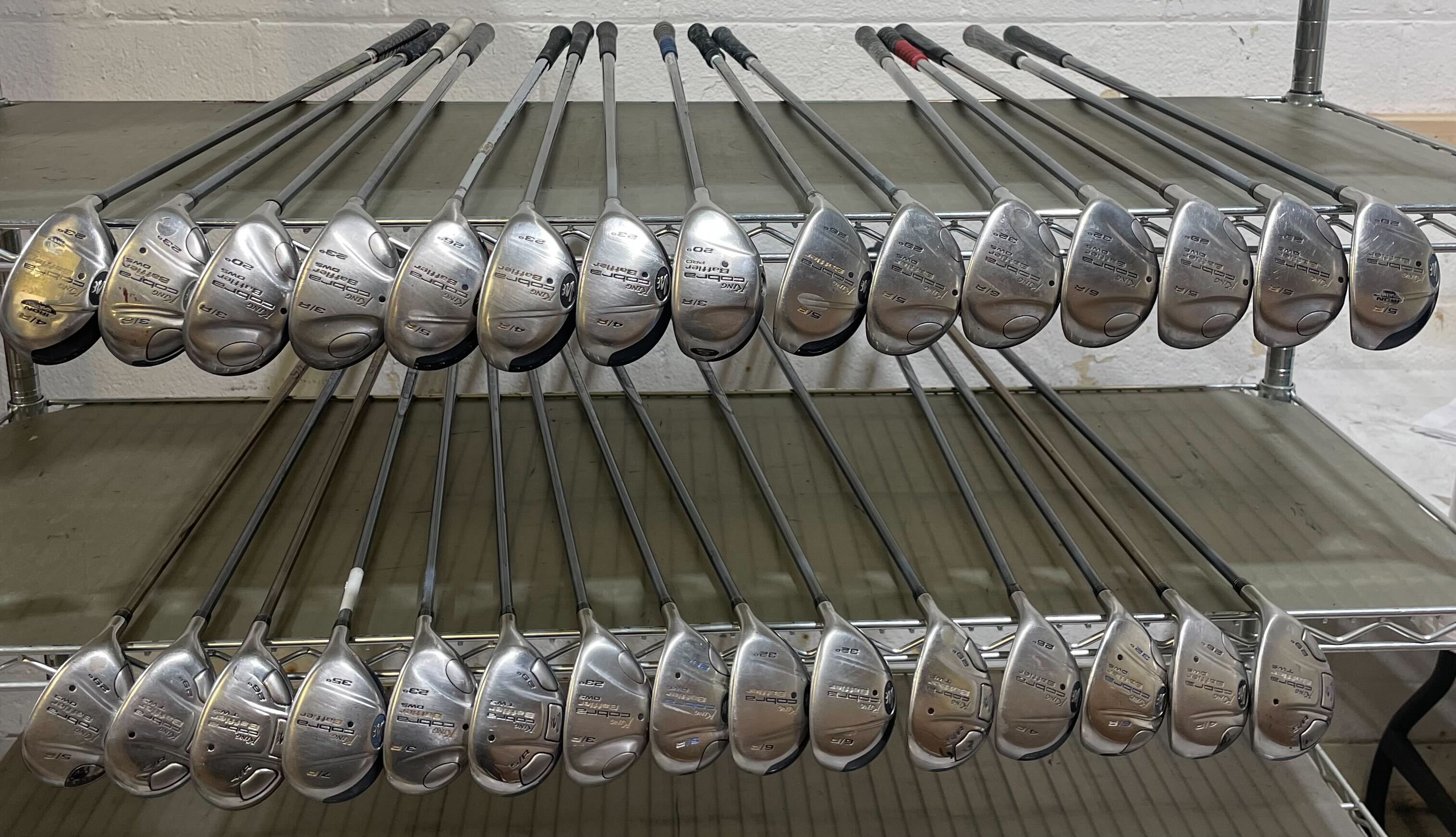 Wholesale Lot of 30 Golf Clubs - Cobra Baffler Hybrids-Next Round