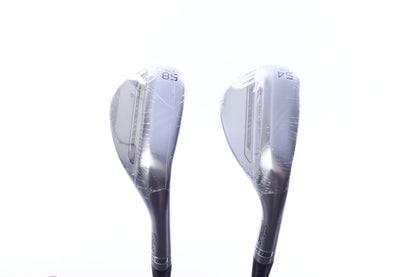 Used Titleist Vokey SM11 Tour Chrome Wedge Set - Right-Handed - 54*, 58* - Seniors Flex