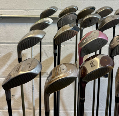 Wholesale Lot of 35 Golf Clubs - Assorted Fairway Woods