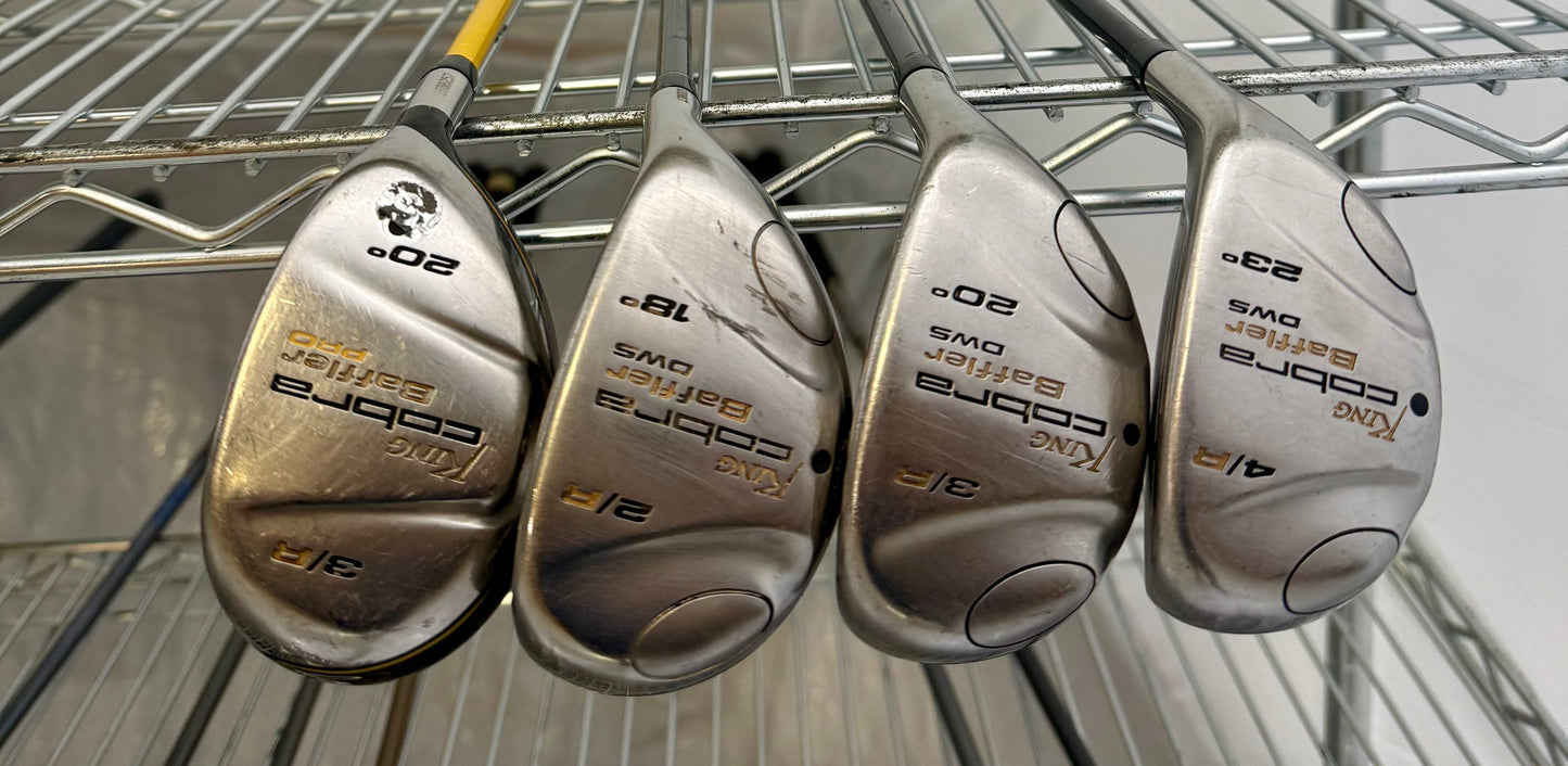 Wholesale Lot of 30 Golf Clubs - Cobra Fairway Woods & Baffler Hybrids-Next Round