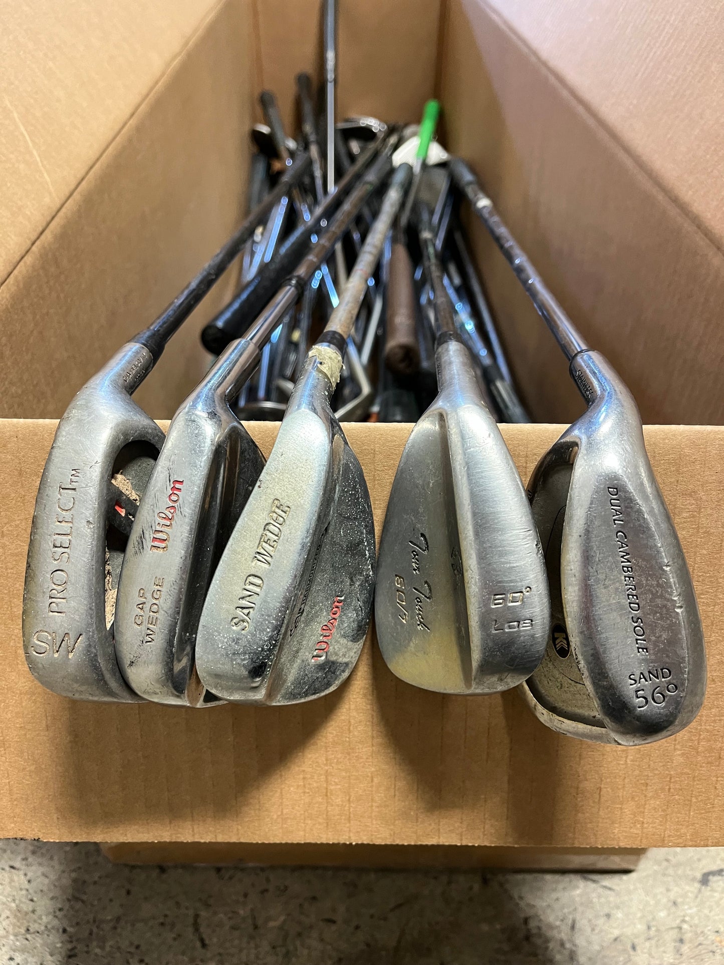 Wholesale Lot of 50 Wedges. Wilson, Tommy Armour, Spalding, etc-Next Round