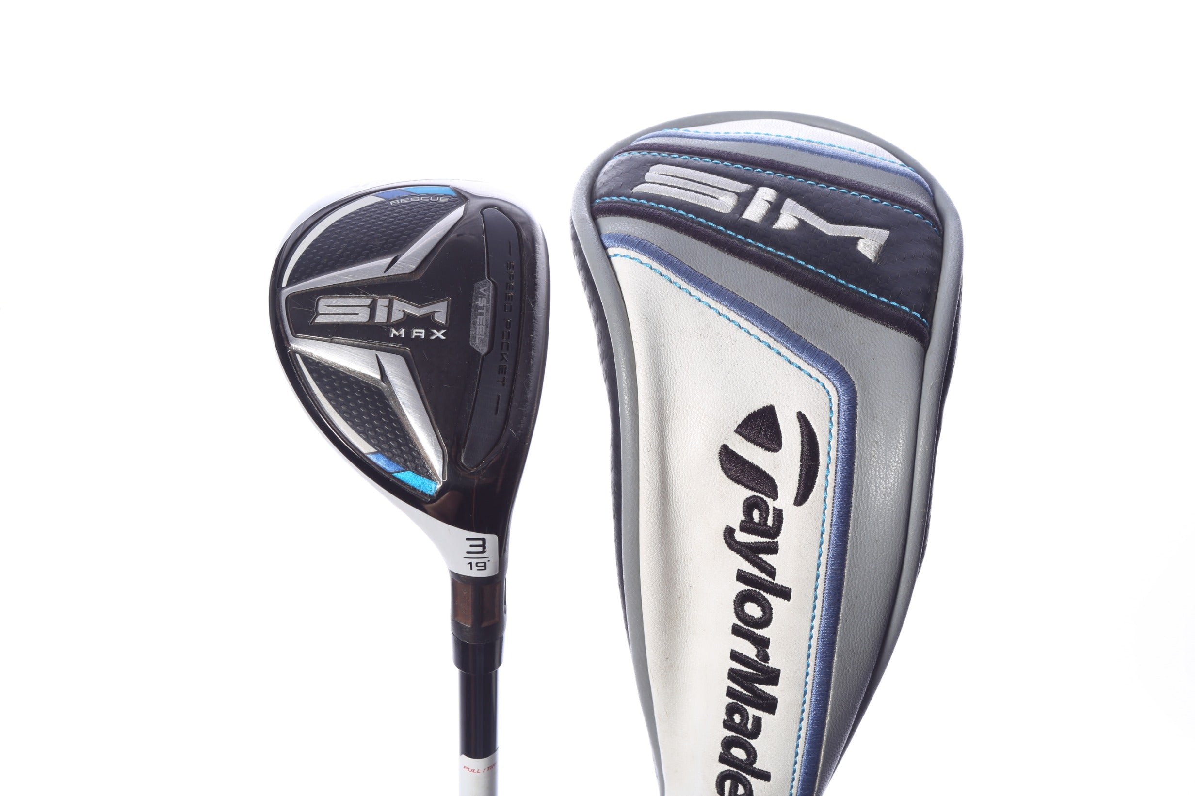 Used TaylorMade SIM MAX 3H Hybrid - Right-Handed - 19 Degrees - Regular Flex