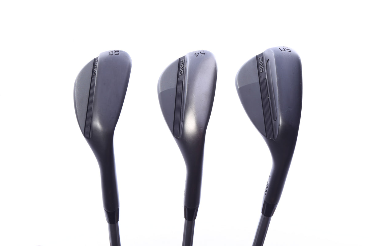 Used Ping s259 Midnight Wedge Set - Right-Handed - 50*, 54*, 58* - Variable Flex