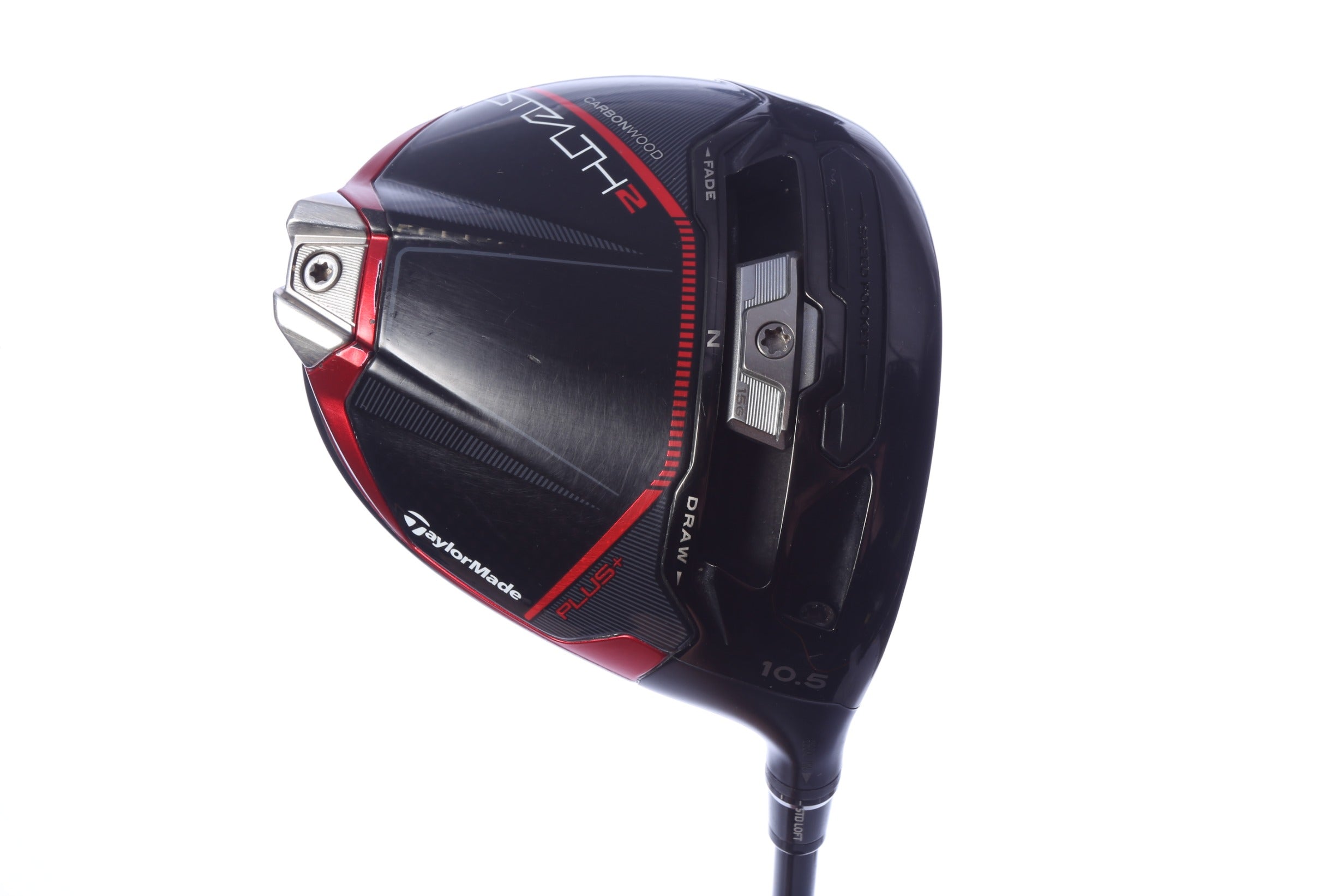 Used TaylorMade STEALTH 2 PLUS Driver - 10.5 Degrees - Seniors Flex Fujikura Ventus Red 5 - Right-Handed