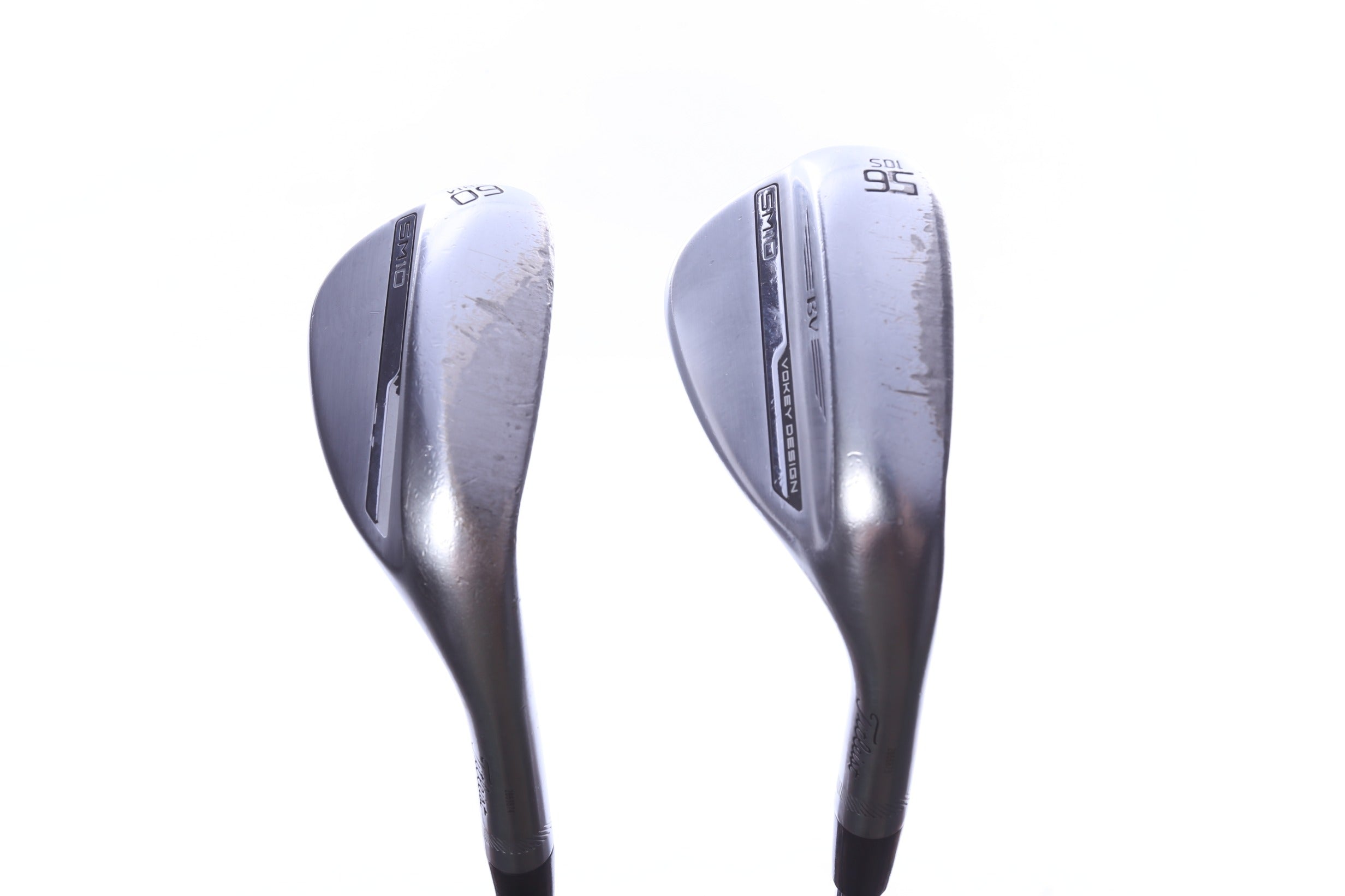Used Titleist Vokey SM10 Tour Chrome Wedge Set - Right-Handed - 56*, 60* - Extra Stiff Flex-Next Round