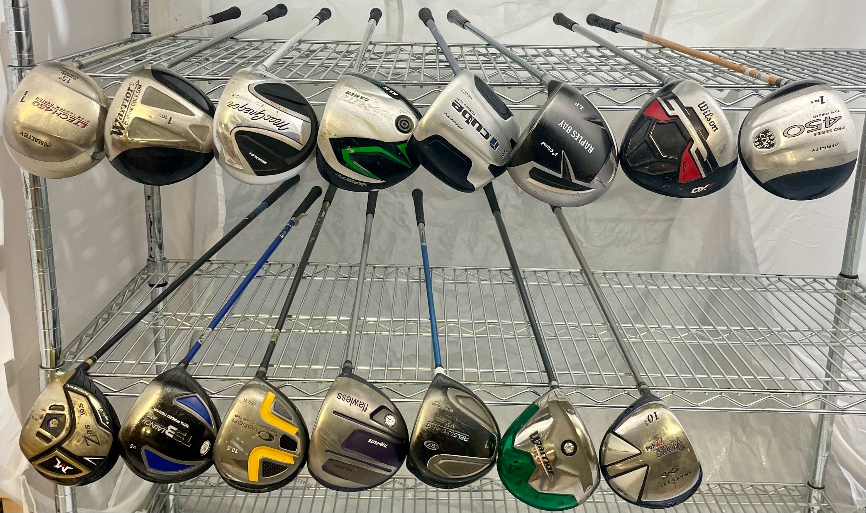 Wholesale Lot of 15 Assorted Golf Drivers-Next Round