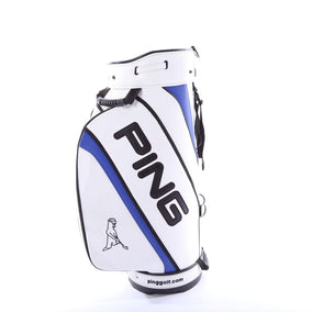 Ping White/Blue Staff Bag 9 Dividers 5 Pockets w/ Raincover-Next Round