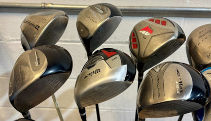 Wholesale Lot of 15 Golf Clubs - Assorted Drivers