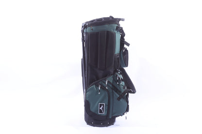 Used Mizuno 2025 BR-DX Green Stand Bag - 14-Way - 9 Pockets - Rain Cover Included-Next Round