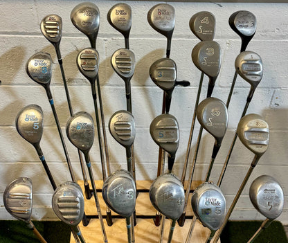 Wholesale Lot of 40 Golf Clubs - Assorted Fairway Woods-Next Round