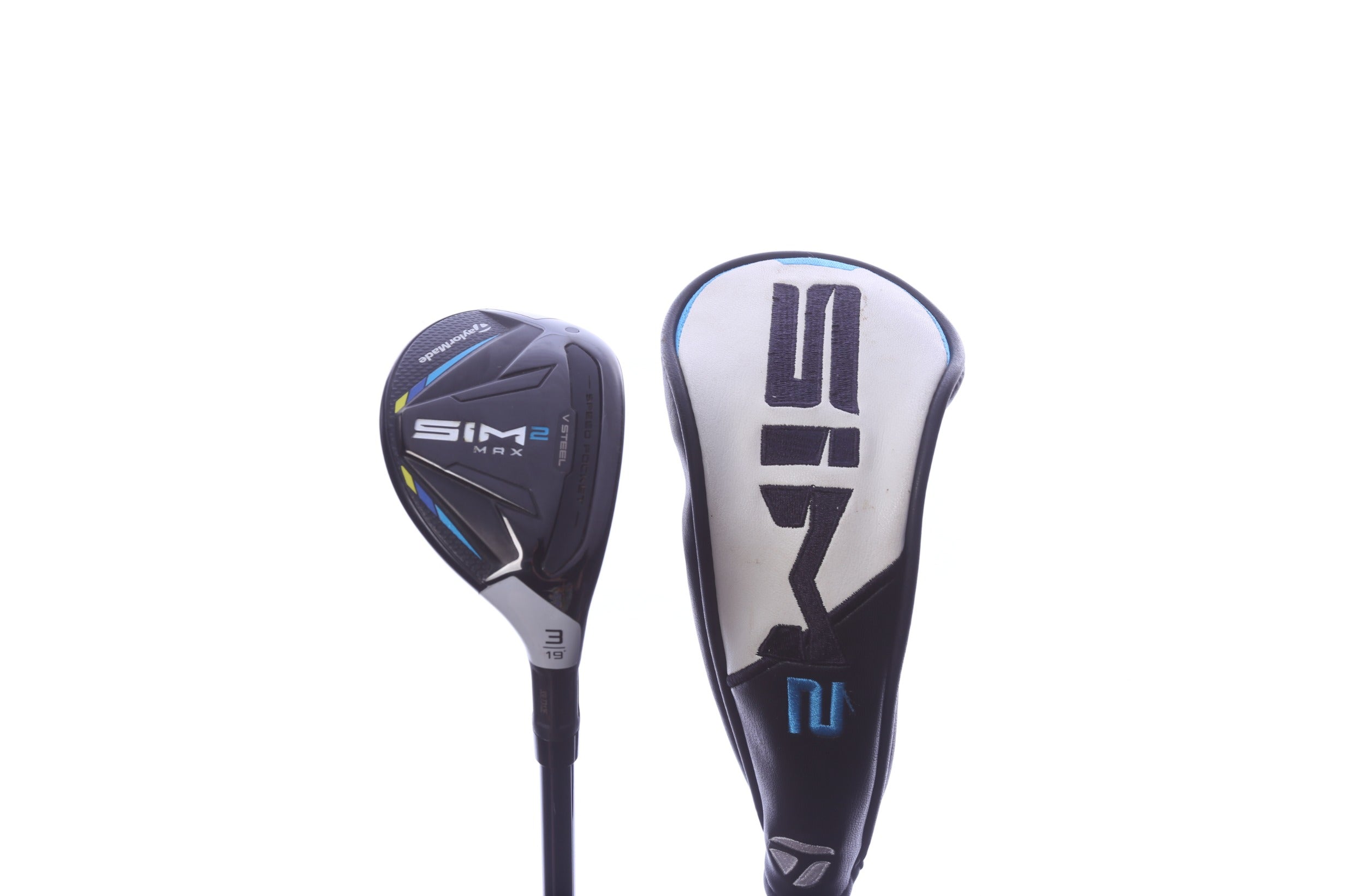 Used TaylorMade SIM2 MAX Rescue 3H Hybrid - Right-Handed - 19 Degrees - Stiff Flex