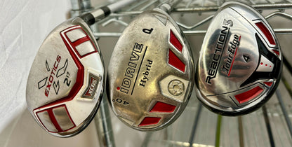 Wholesale Lot of 30 Golf Clubs - Cobra Bafflers - i Drive - Left/Right Handed-Next Round