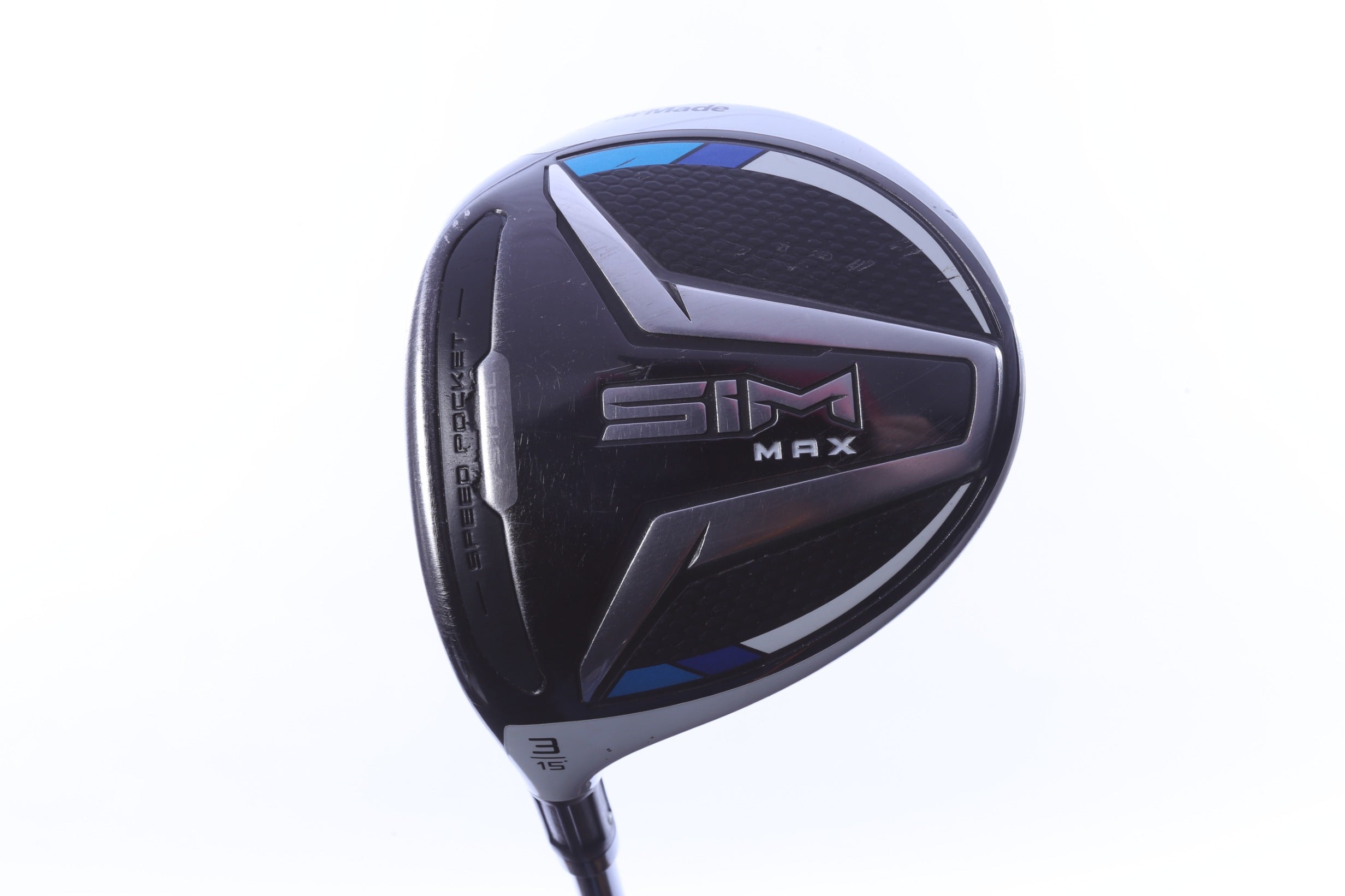 Used TaylorMade SIM MAX 3-Wood - Left-Handed - 15 Degrees - Stiff Flex-Next Round