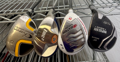 Wholesale Lot of 30 Golf Clubs - Assorted Fairway Woods & Hybrids-Next Round