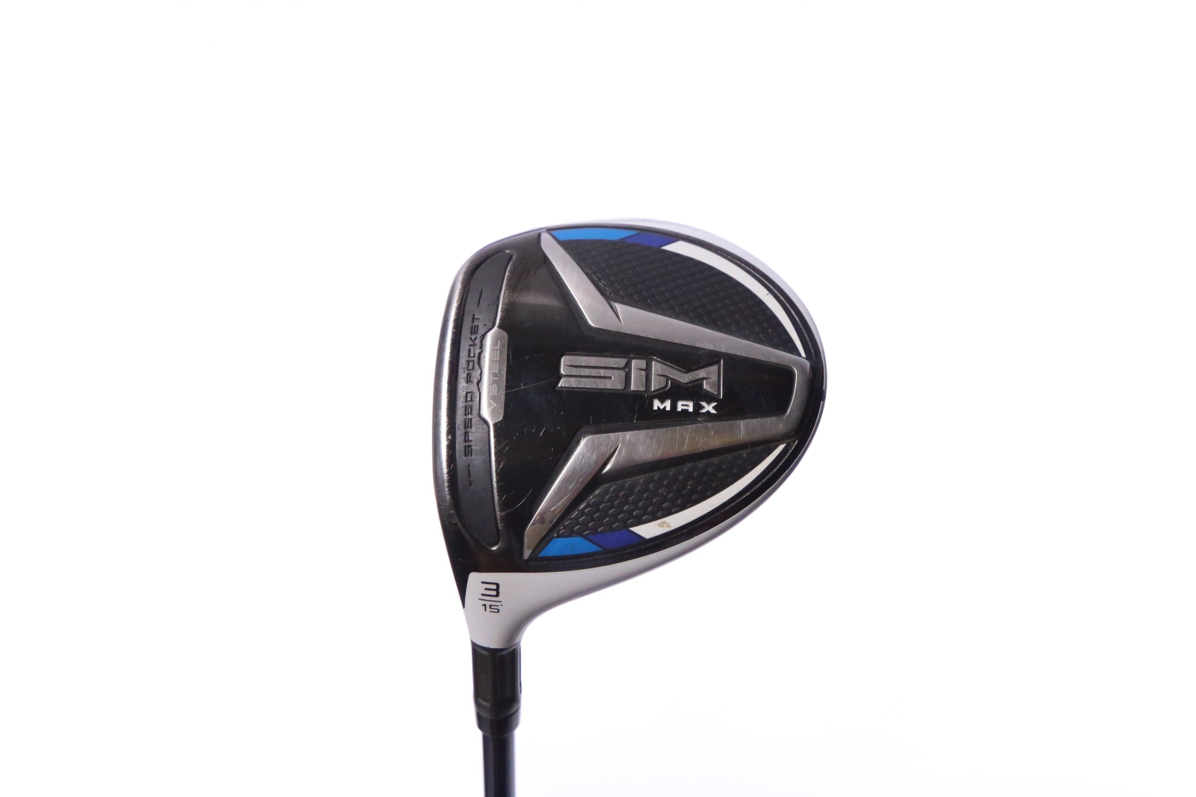 Used TaylorMade SIM MAX 3-Wood - Left-Handed - 15 Degrees - Stiff Flex-Next Round