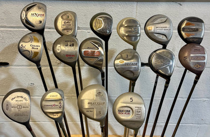 Wholesale Lot of 40 Golf Clubs - Assorted Fairway Woods - RH/LH - Mixed Flexes-Next Round