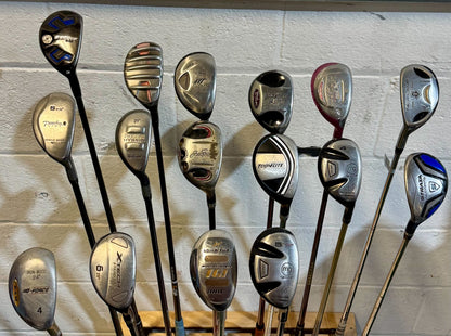 Wholesale Lot of 35 Golf Clubs - Assorted Hybrids
