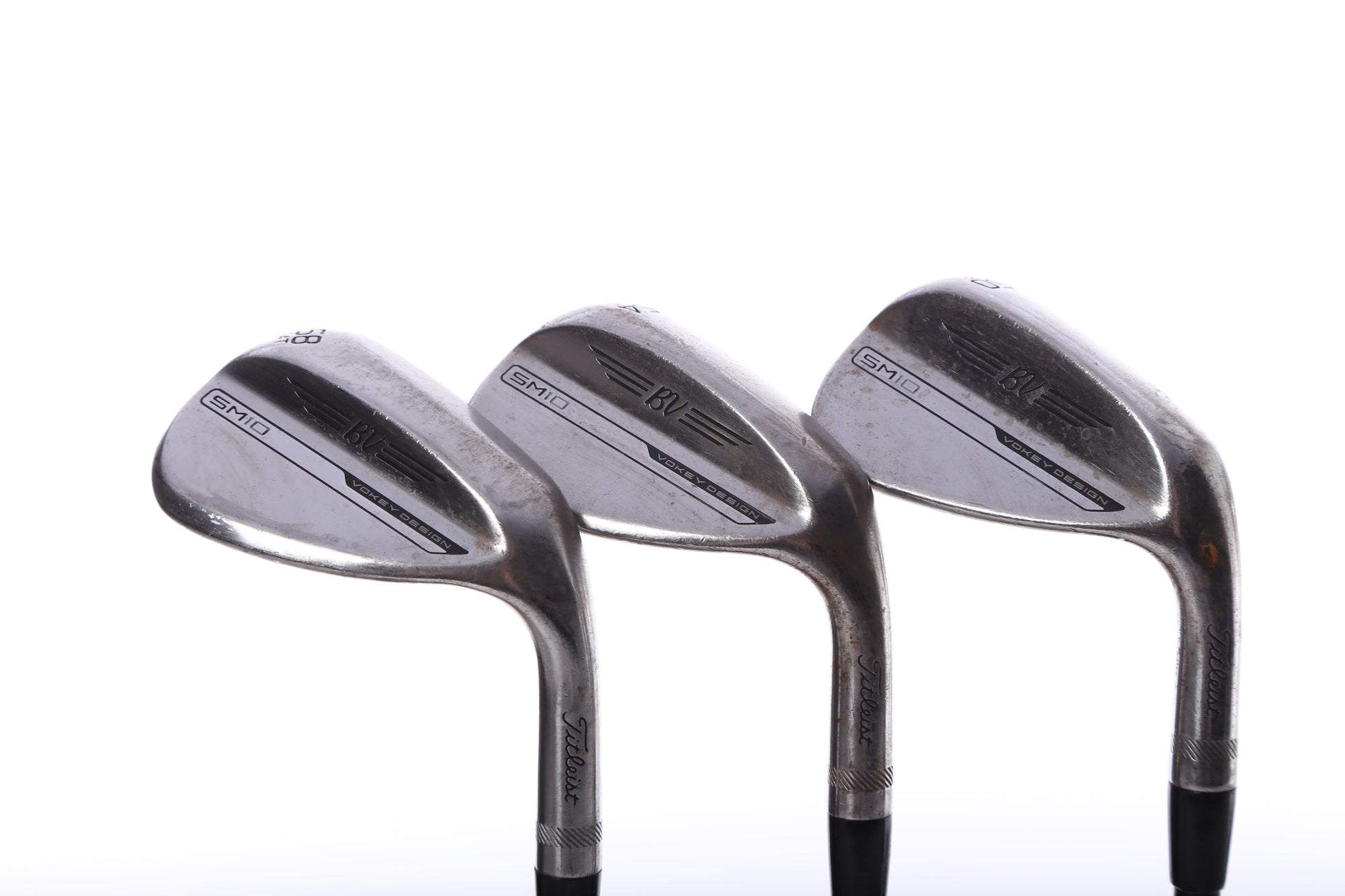 Used Titleist Vokey SM10 Raw Wedge Set - Right-Handed - 50*, 54*, 58* - Extra Stiff Flex-Next Round