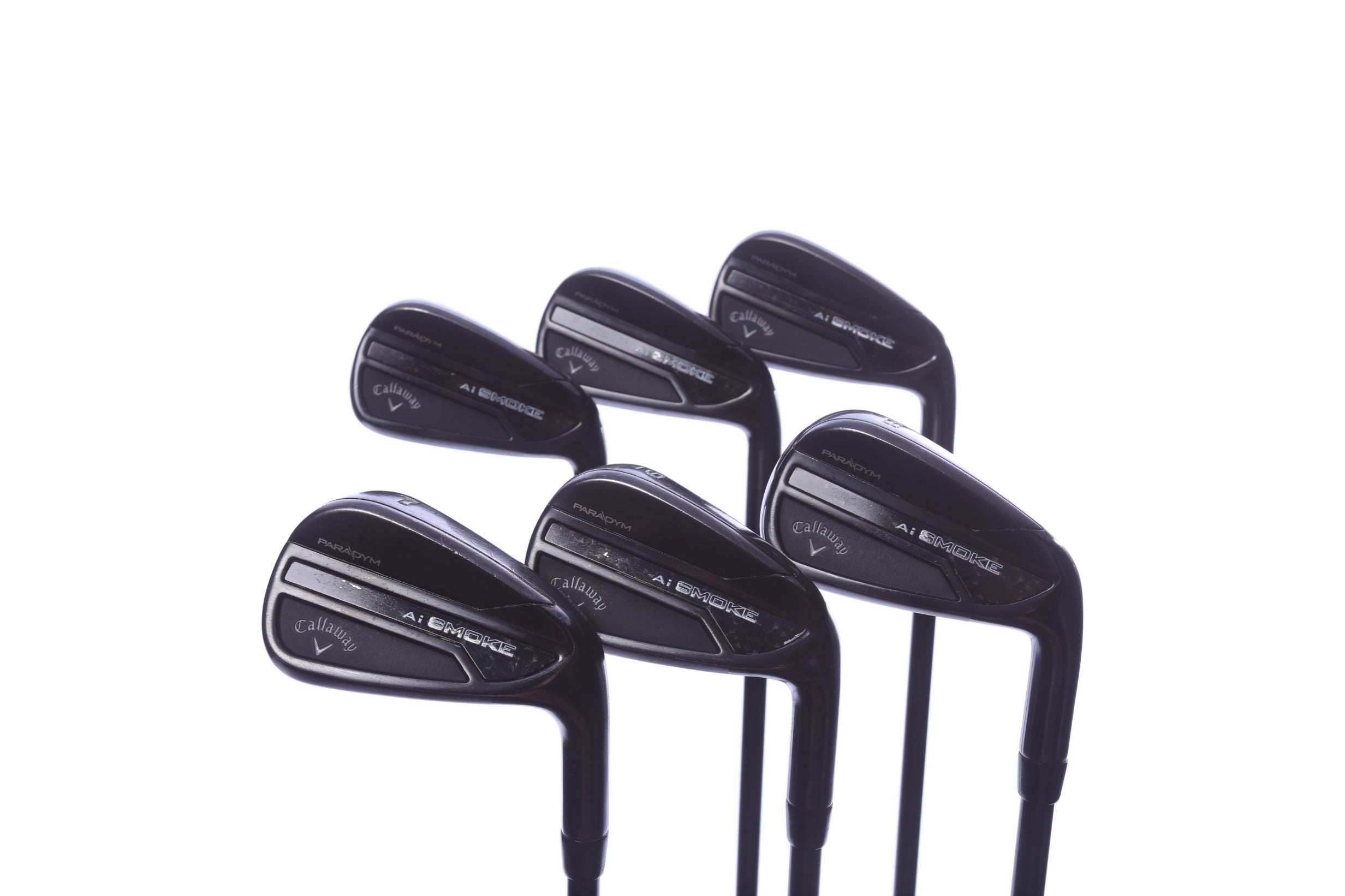Used Callaway Limited Edition Paradym Ai Smoke Black Iron Set - Right-Handed - 5-PW - Regular Flex
