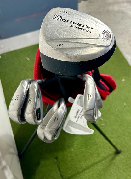Power Bilt Golf Bag - Includes Complete Right-Handed U.S Kids Junior Golf Set-Next Round