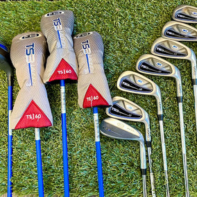 Us Kids Golf TS3 v5 1W, 3W, 3HY, 4H, 5-SW Kids Set RH 60G w/ matching TS3 Bag-Next Round